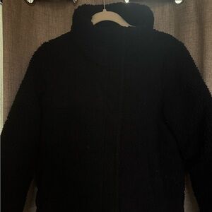 Abercrombie & Fitch Black Sherpa Jacket Size Small